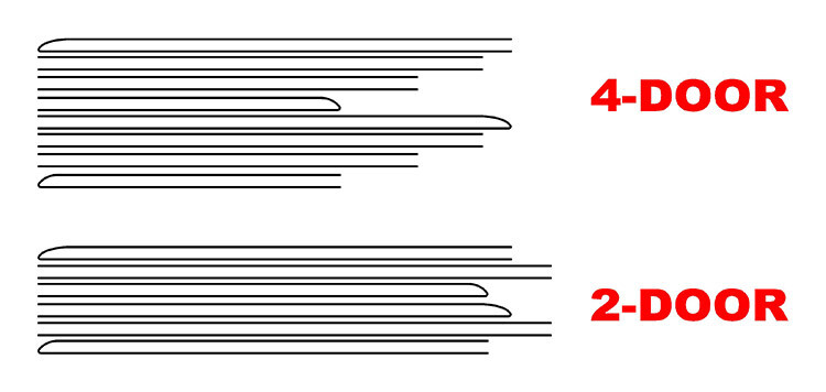 2021-up Ford Bronco Body Crease Accent Pinstripe Heritage Style Stripe