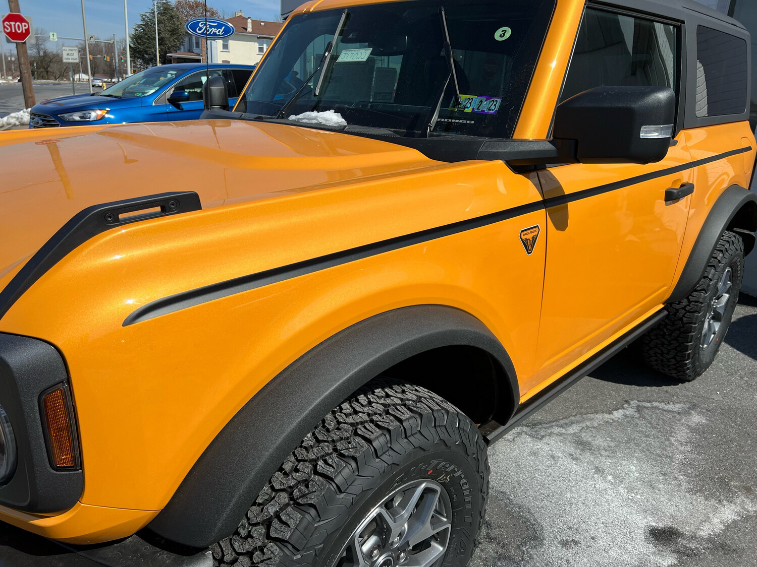 2021-up Ford Bronco UPPER Body Crease Heritage Style Stripe