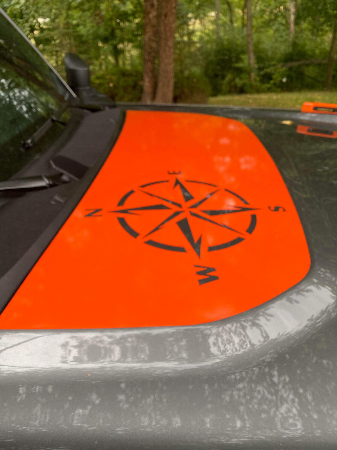 2021-up Ford Bronco Hood Bump Vinyl Graphics Kit