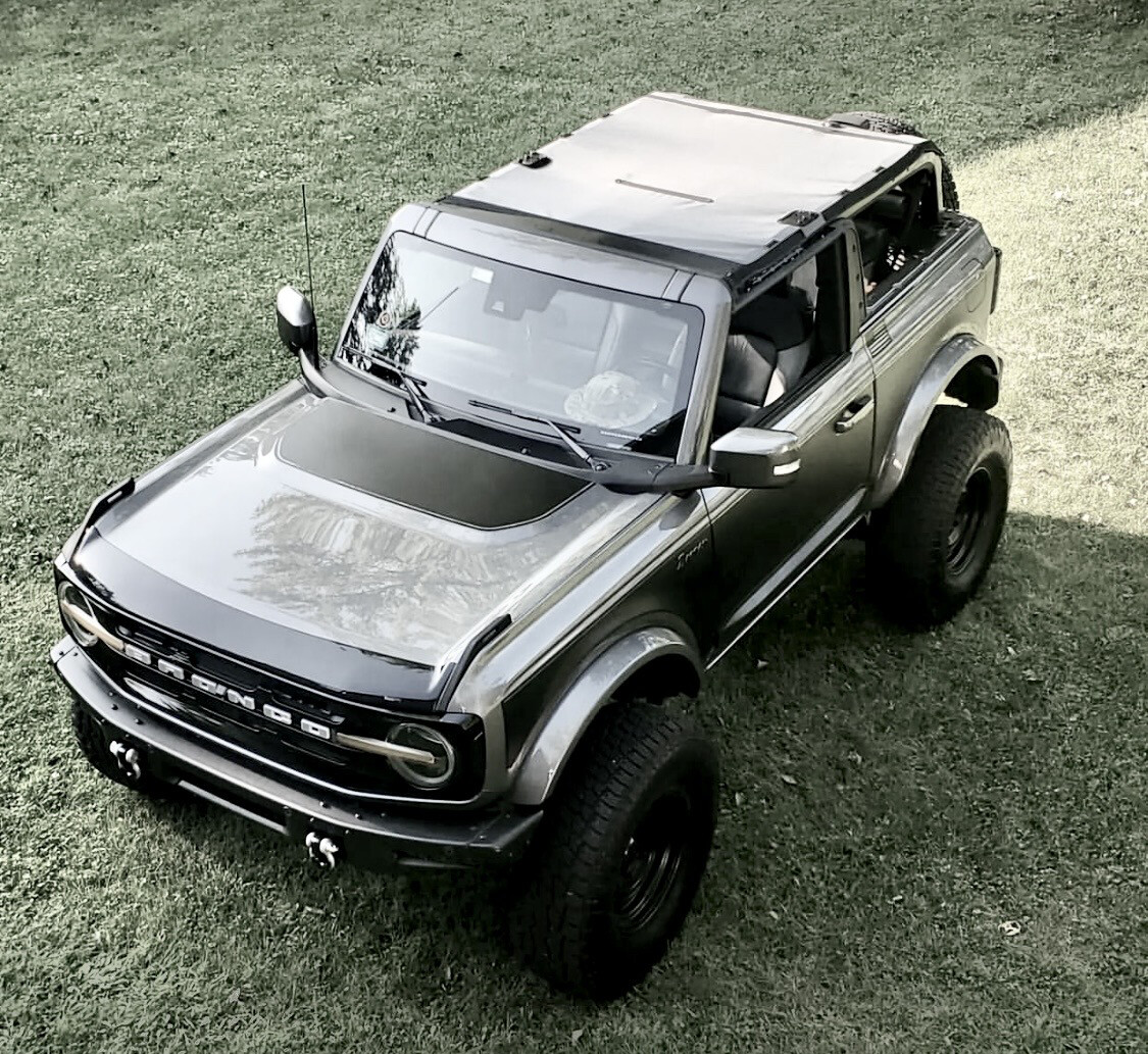 2021-up Ford Bronco Hood Bump Vinyl Graphics Kit