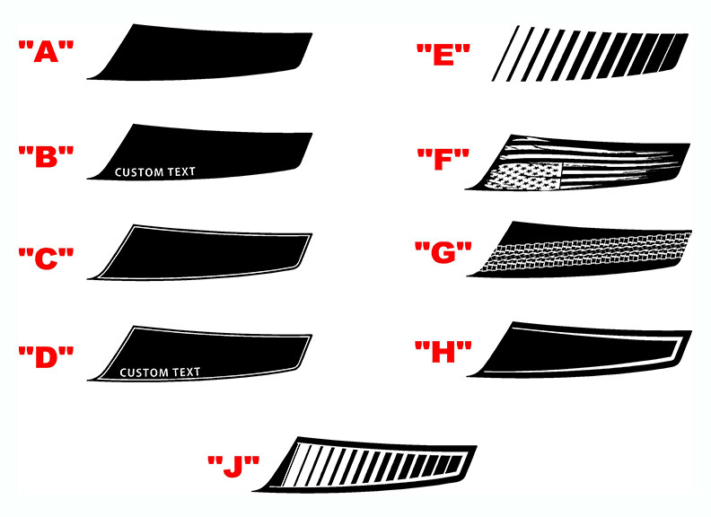 2015 - 2020 Ford F150/ Raptor Hood Spear Stripes