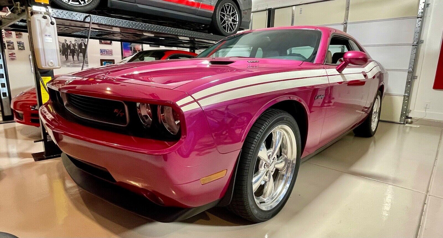 2009-2014 Dodge Challenger RT Classic Factory Front Nose Stripe Extensions Only