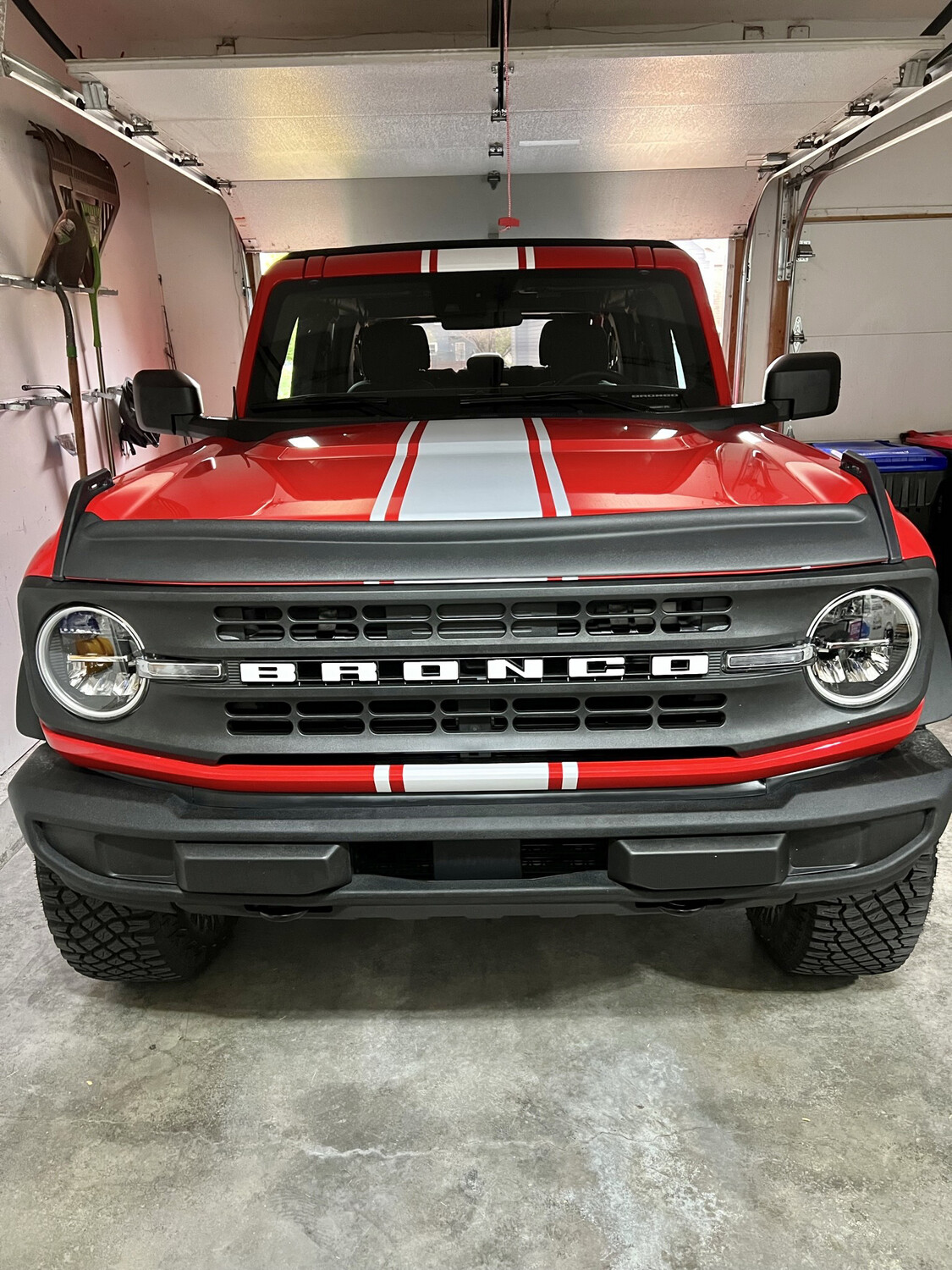 2021-up Ford Bronco Wide Rally Stripe Vinyl Graphics Kit