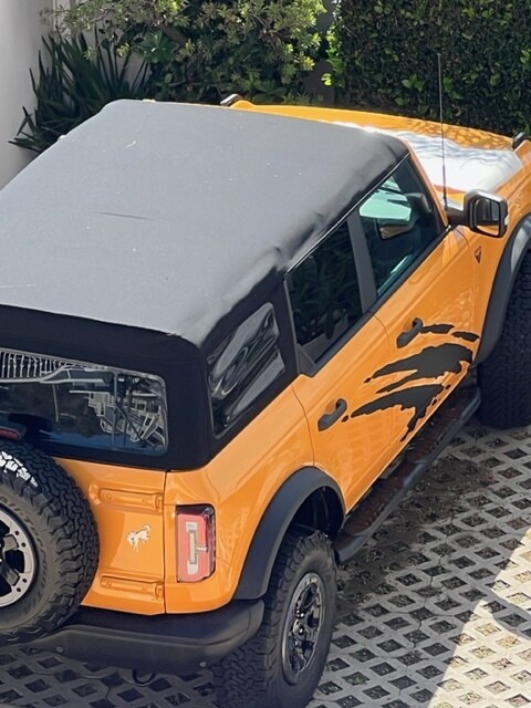 2021-up Ford Bronco Large Splash Vinyl Graphics Kit