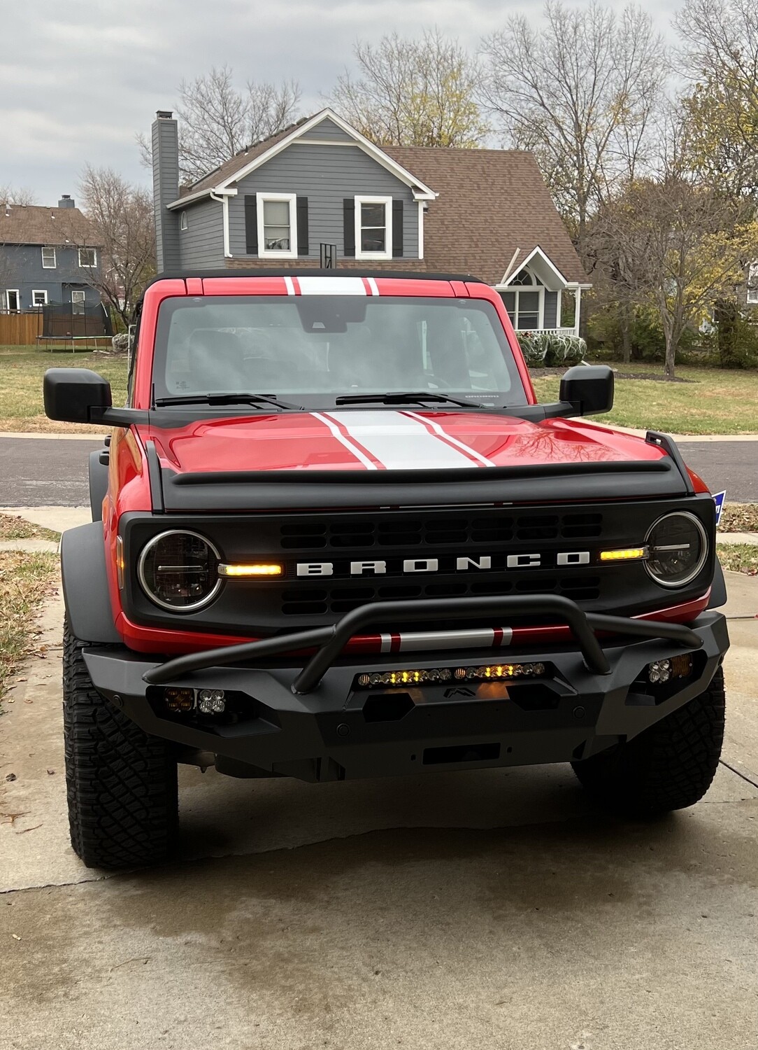 2021-up Ford Bronco Wide Rally Stripe Vinyl Graphics Kit