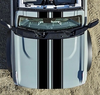 2021-up Ford Bronco Dual Rally Stripe Vinyl Graphics Kit - Bild 12 von 60