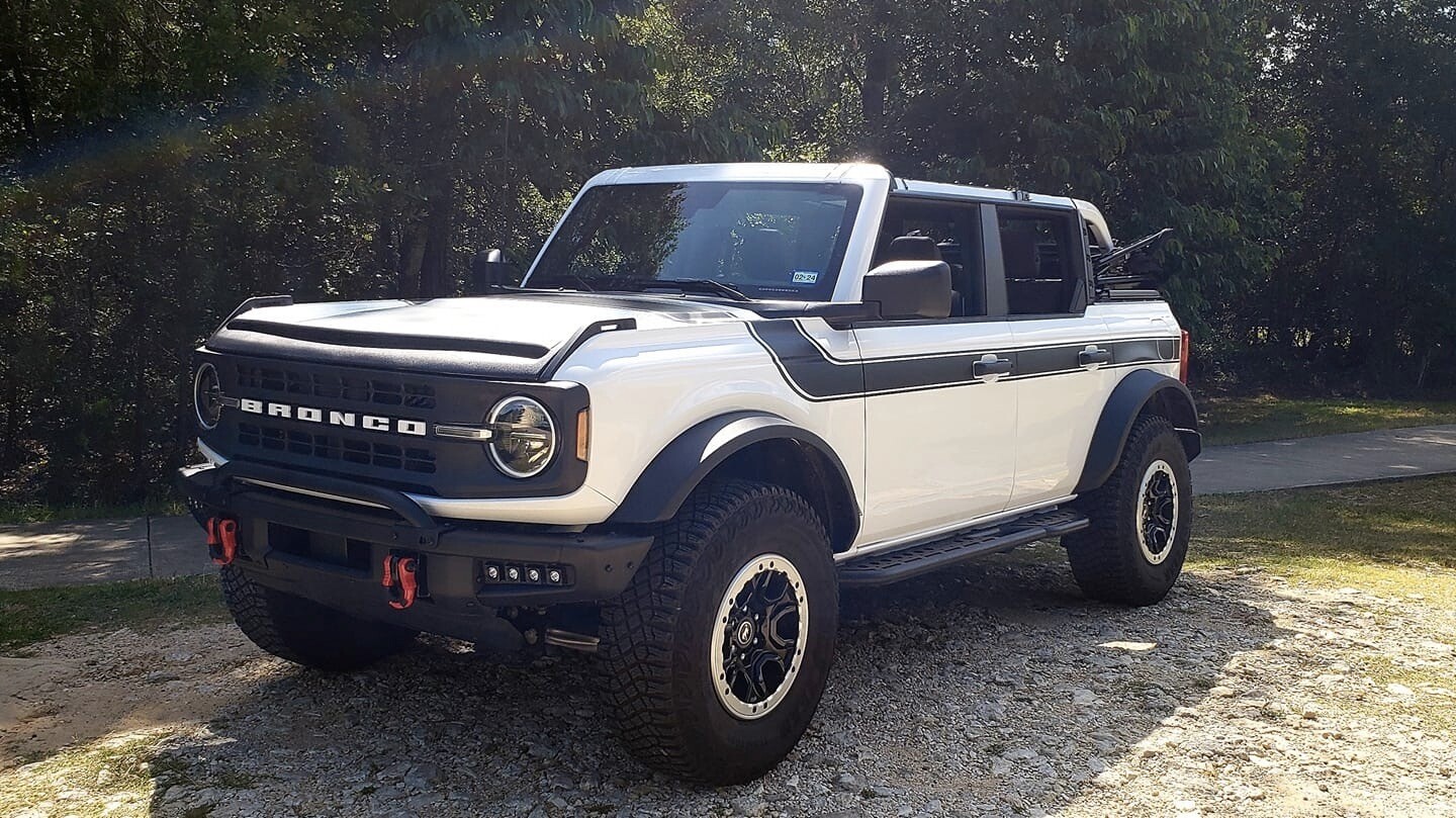 2021-up Ford Bronco Retro Special Decor Style Side/Hood Graphics Kit (Below Body Line Wide Stripe)