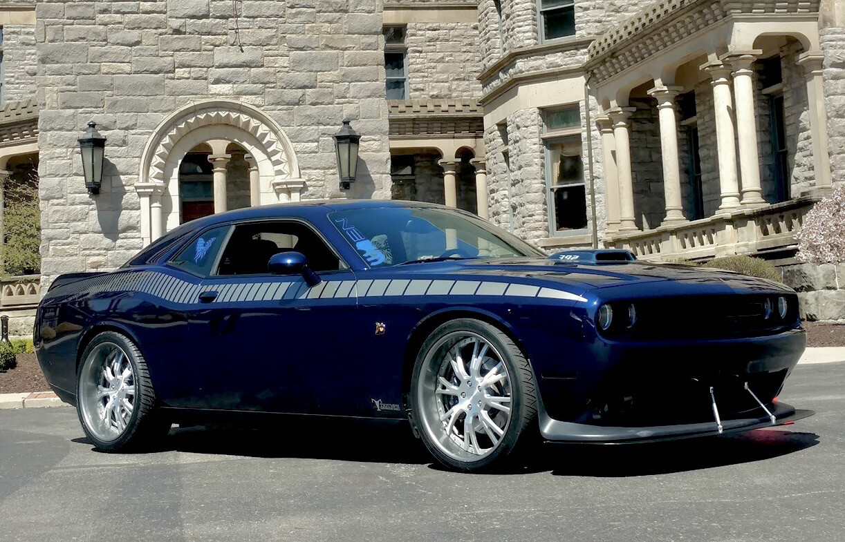 2008 - Up Dodge Challenger AAR Style Full Upper Strobe Stripes