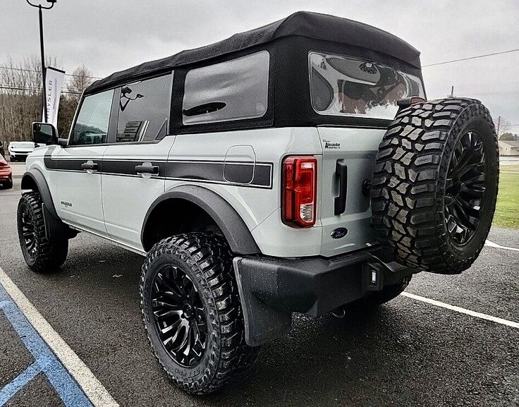 2021-up Ford Bronco Retro Special Decor Style Side Graphics Kit (Wide Below Body Line)