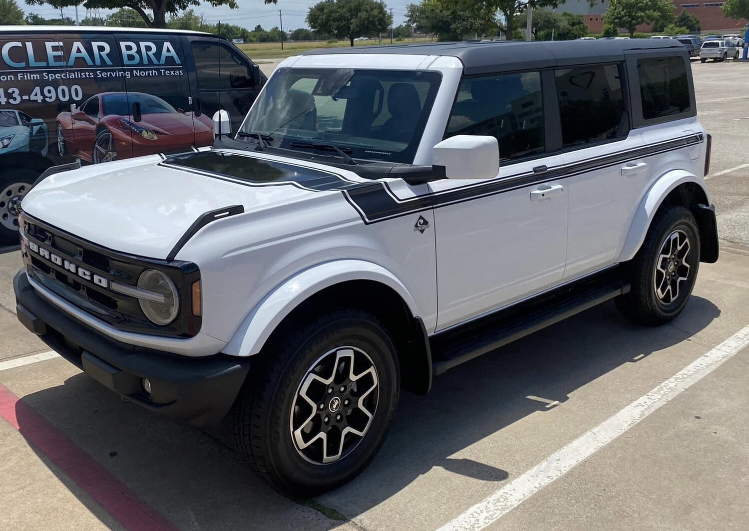 2021-up Ford Bronco Retro Special Decor Style Side/Hood Graphics Kit (Centered on Body Line)