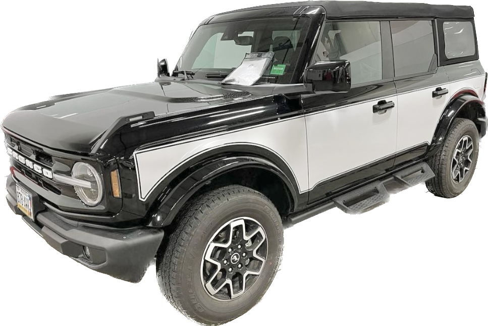 2021-up Ford Bronco Two Tone Center Body Graphics