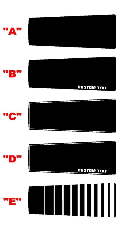 2019-UP Ford Ranger Center Hood Blackout Decal