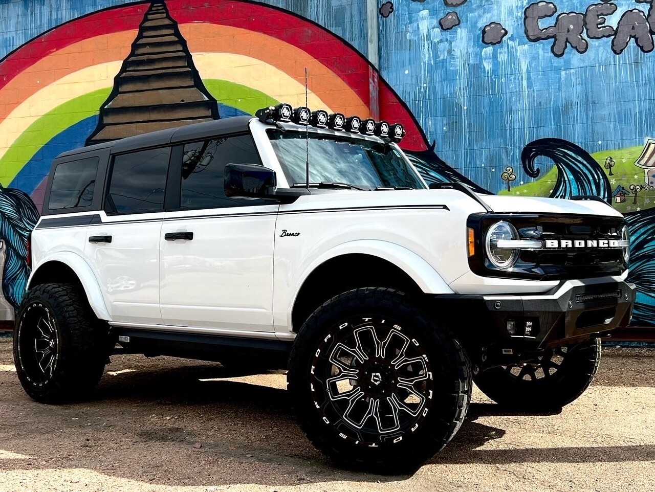 2021-up Ford Bronco Full Length Upper Side Stripe Kit