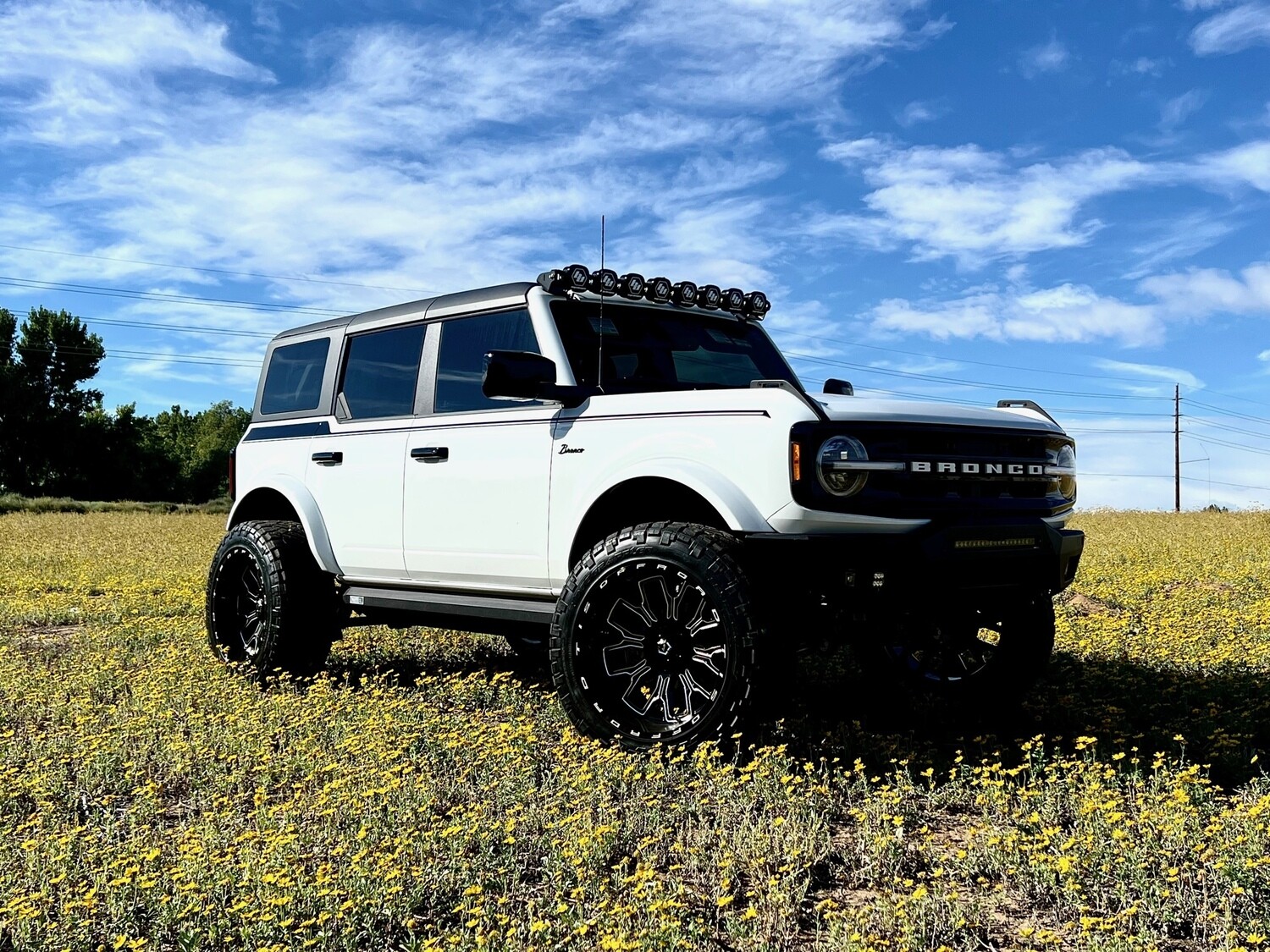 2021-up Ford Bronco Full Length Upper Side Stripe Kit