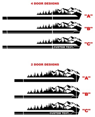 Wildtrak Inspired Mountains Side Graphics Kit