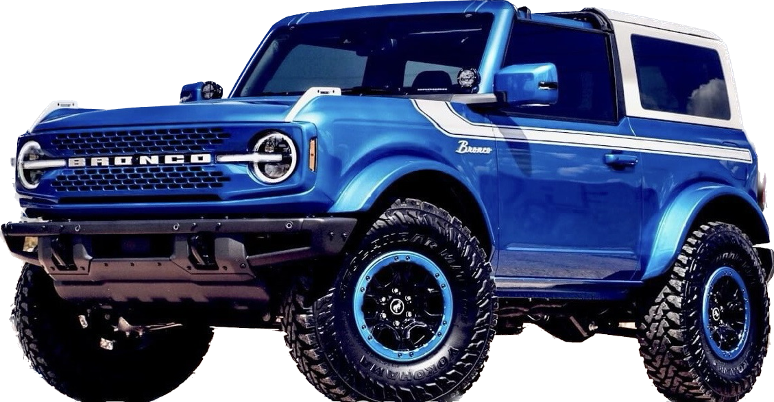 2021-up Ford Bronco Retro Special Decor Style Side/Hood Graphics Kit (Centered on Body Line)