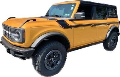 2021-up Ford Bronco Retro Special Decor Style Side/Hood Graphics Kit (Below Body Line)