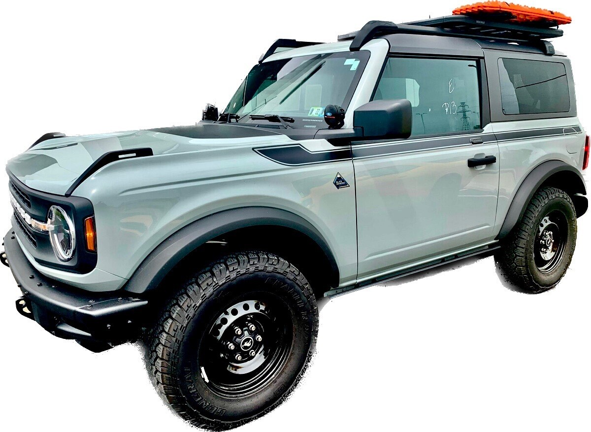 2021-up Ford Bronco Retro Special Decor Style Side Graphics Kit (Above Body Line)