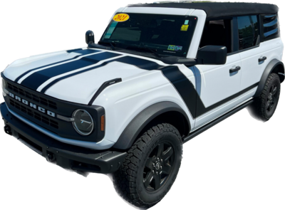 2021-up Ford Bronco Retro 70 Boss Mustang Style Full Graphics Kit