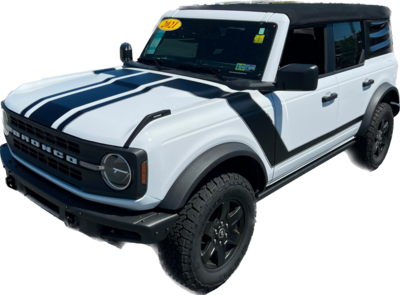 2021-up Ford Bronco Retro 70 Boss Mustang Style Full Graphics Kit 2021-up Ford Bronco Retro 70 Boss Mustang Style Full Graphics Kit