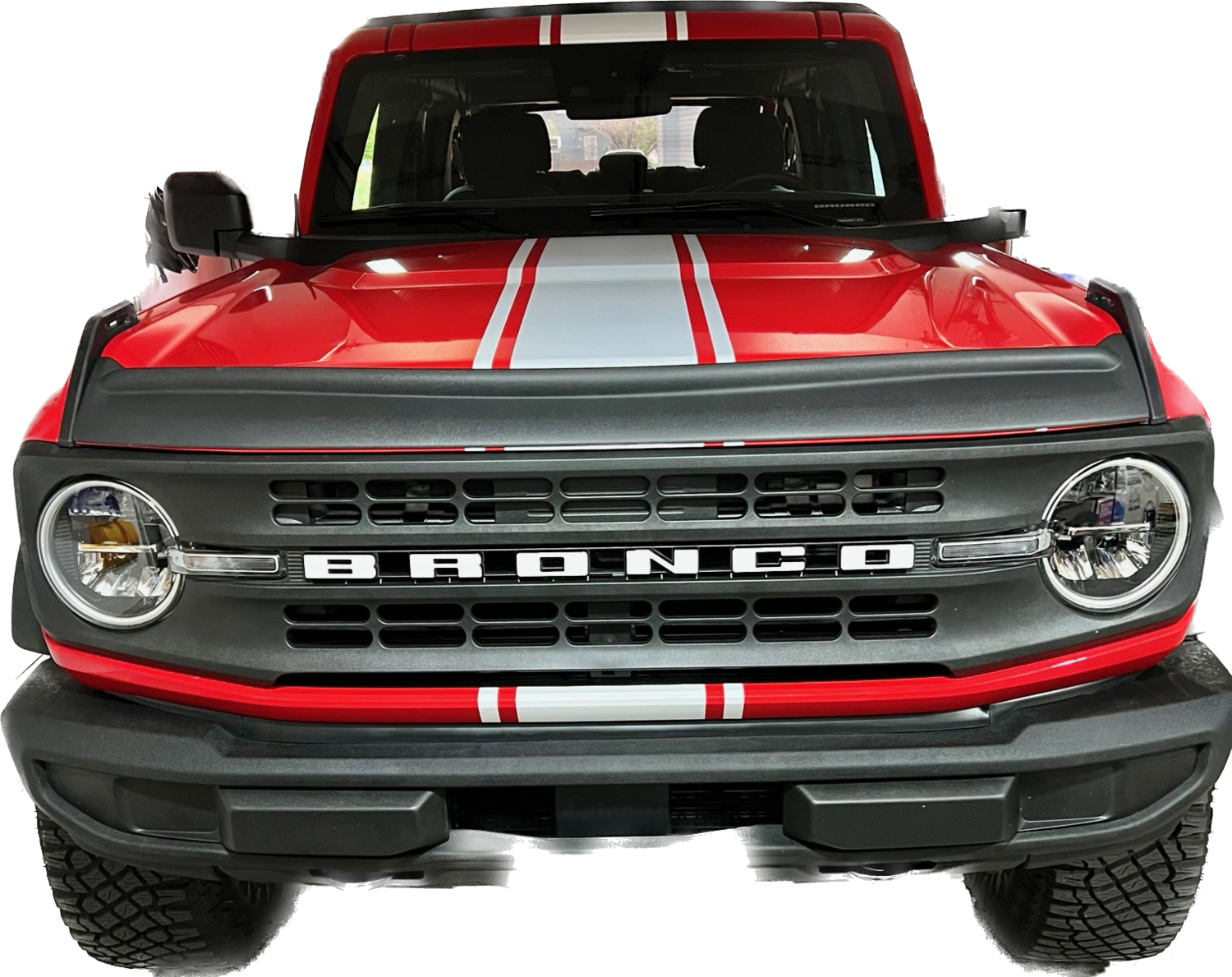 2021-up Ford Bronco Wide Rally Stripe Vinyl Graphics Kit