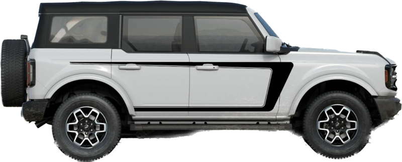2021-up Ford Bronco "H" Style Velocity C Stripes