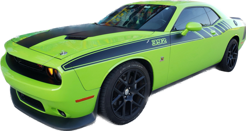 2008 - Up Dodge Challenger "2015 Drag Pak Style" Side Stripes