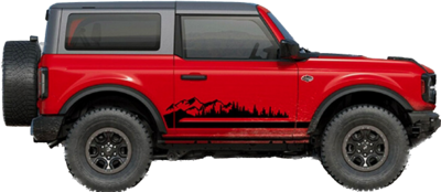 Wildtrak Inspired Mountains Side Graphics Kit
