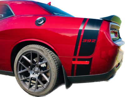 2008 - Up Dodge Challenger Scat Pack Style Tail Stripes