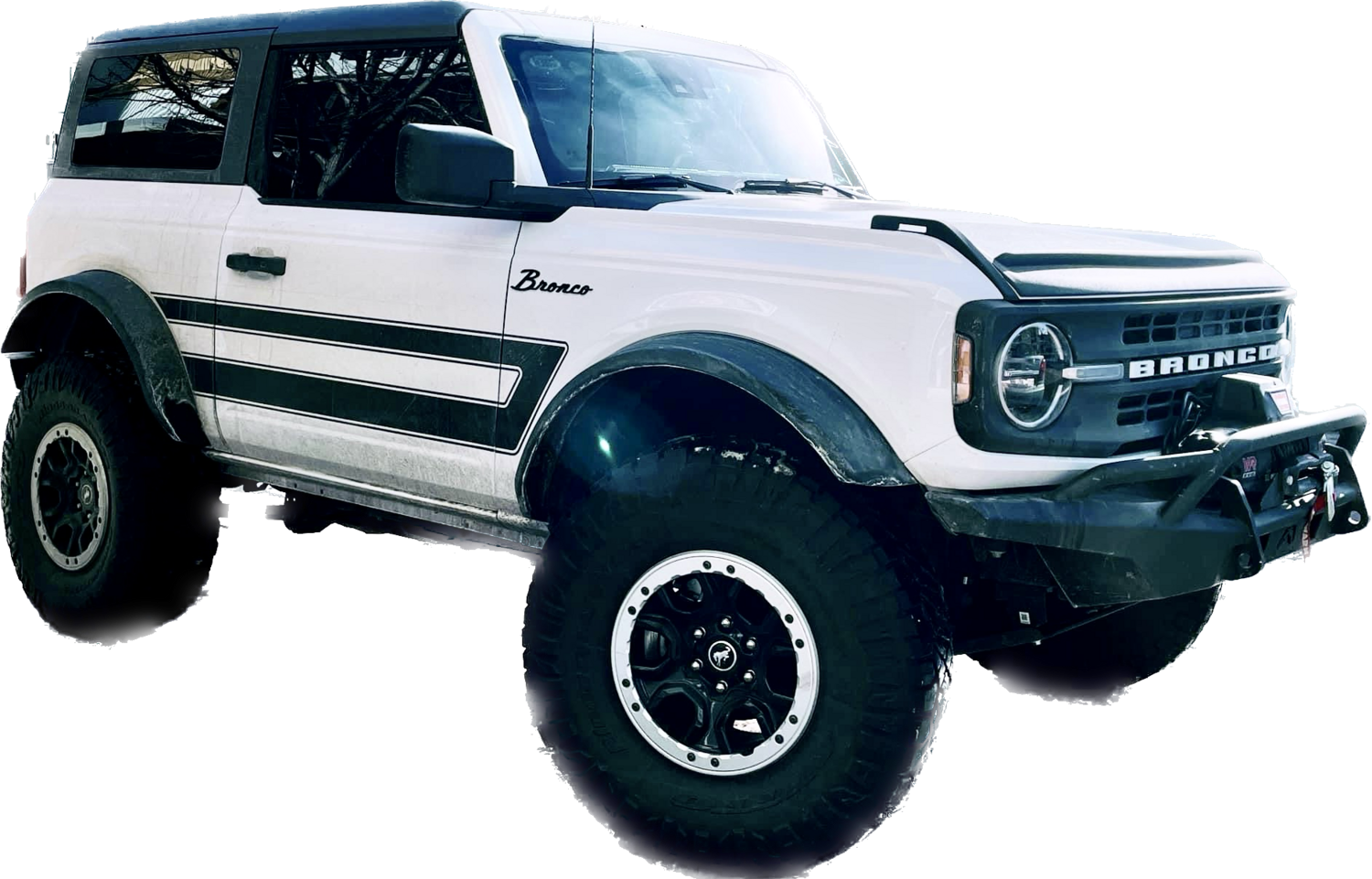 2021-up Ford Bronco Retro Explorer Style Side Graphics Kit