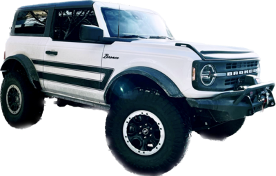 2021-up Ford Bronco Retro Explorer Style Side Graphics Kit