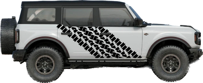 2021-up Ford Bronco Extra Large Mud Tire Graphics Kit