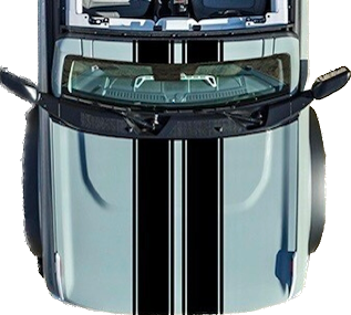 2021-up Ford Bronco Dual Rally Stripe Vinyl Graphics Kit