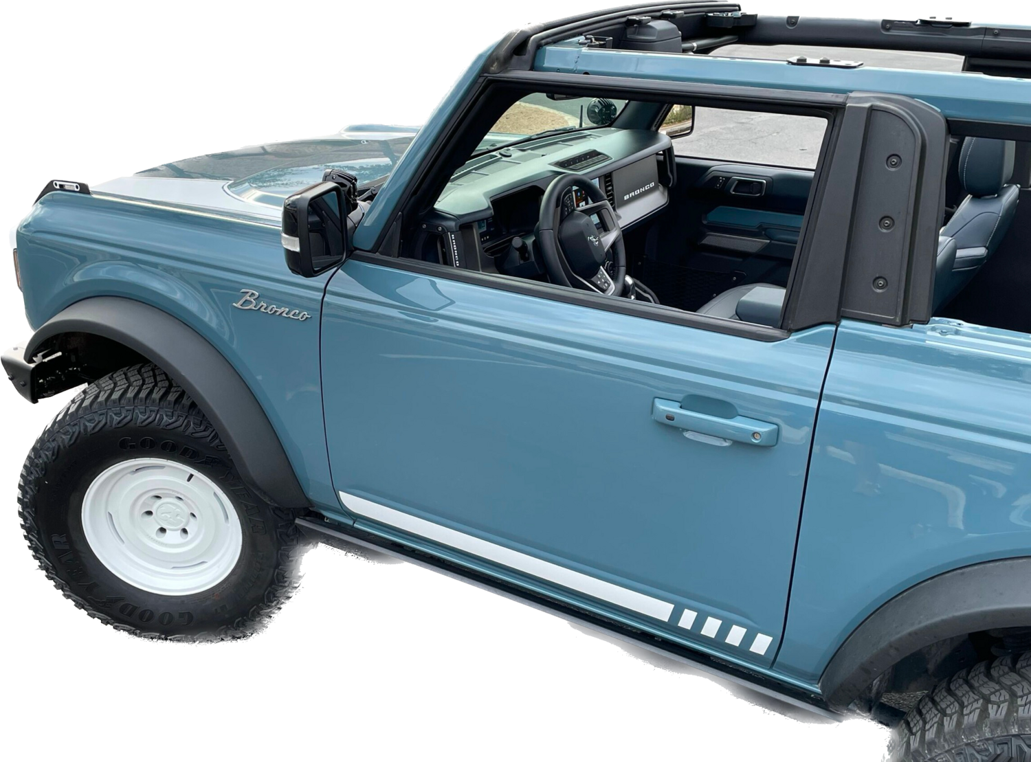 2021-up Ford Bronco FE Inspired Rocker Stripe Side Graphics Kit