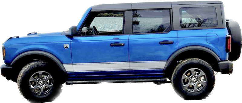 2021-up Ford Bronco SuperWide Rocker Stripe Side Graphics Kit