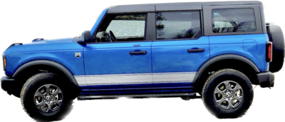 2021-up Ford Bronco SuperWide Rocker Stripe Side Graphics Kit