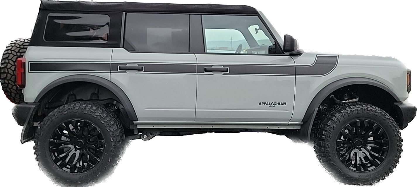 2021-up Ford Bronco Retro Special Decor Style Side Graphics Kit (Wide Below Body Line)