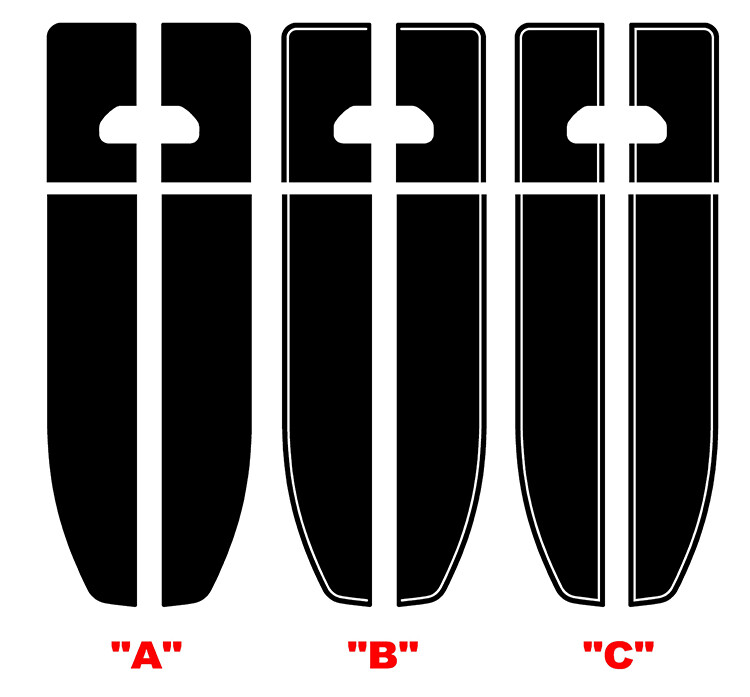 2022-up Hyundai Santa Cruz Dual Rally Stripe Vinyl Graphics Kit