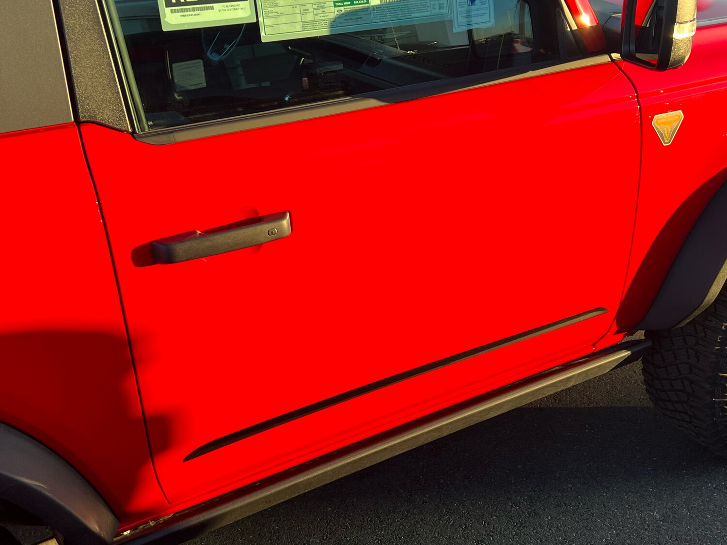 2021-up Ford Bronco LOWER Door Body Crease Heritage Style Stripe