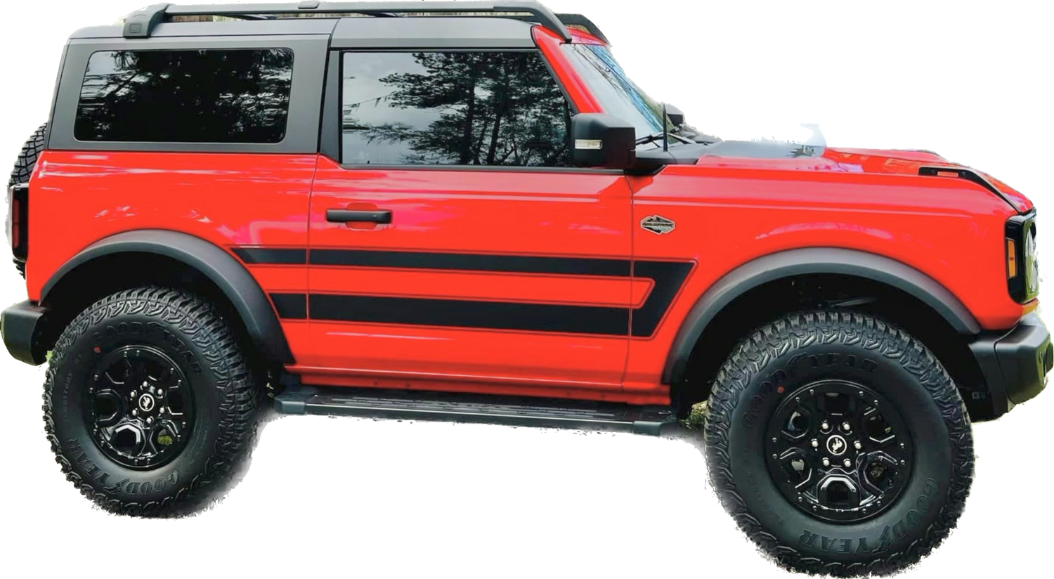 2021-up Ford Bronco Retro Explorer Style Side Graphics Kit