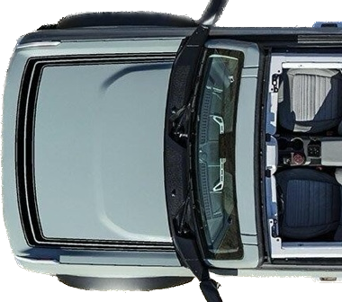 2021-up Ford Bronco Retro Explorer Style Hood Graphics Kit
