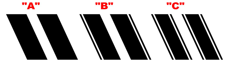 2021-up Ford Bronco Hashmark Style Front Fender Graphics