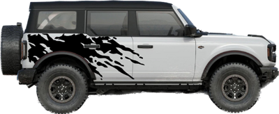 2021-up Ford Bronco Jumbo Mudsplash Graphics Kit