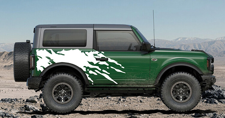 2021-up Ford Bronco Jumbo Mudsplash Graphics Kit