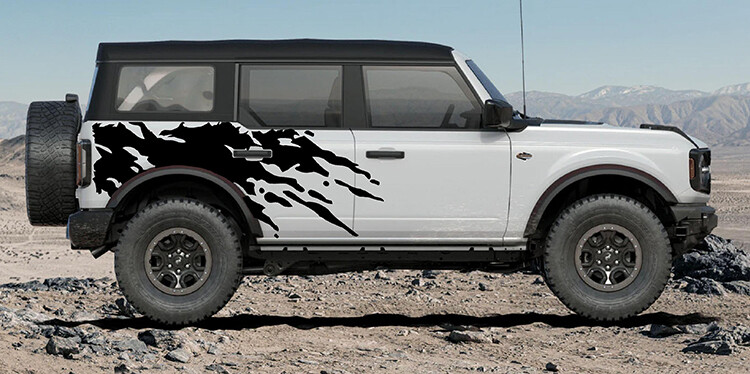 2021-up Ford Bronco Jumbo Mudsplash Graphics Kit