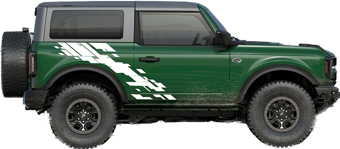 2021-up Ford Bronco Digital Mudsplash Raptor Style Graphics Kit
