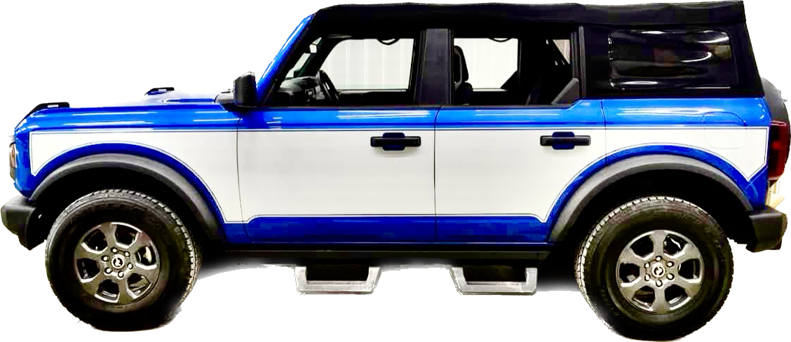 2021-up Ford Bronco Two Tone Center Body Graphics