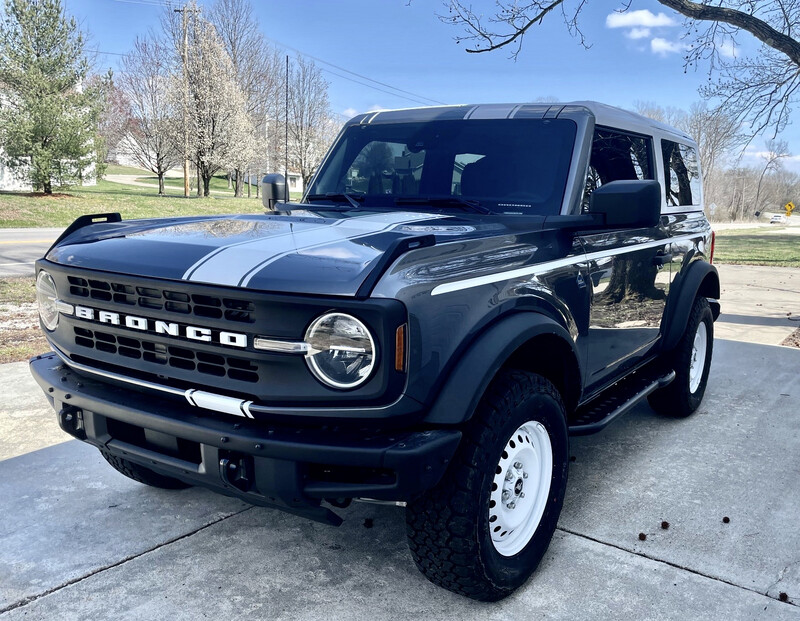 2021-up Ford Bronco UPPER Body Crease Heritage Style Stripe