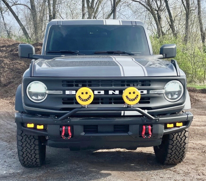 2021-up Ford Bronco Offset Rally Stripe Vinyl Graphics Kit