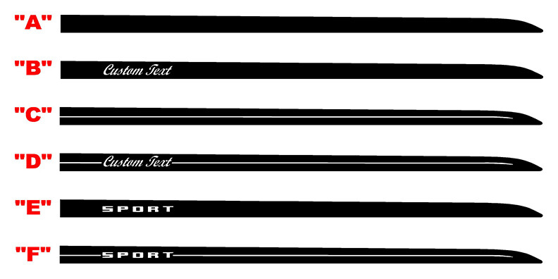 2021-up Ford BRONCO SPORT Heritage Style Upper Body Stripes